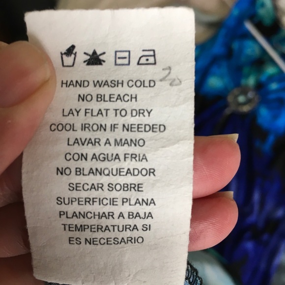 R & M Richards Blue Watercolor Maxi … - Picture 9 of 9